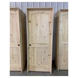 30' x 80' RH Knotty Pine Arch Top Door