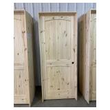 32' x 80' LH Knotty Pine Arch Top Door