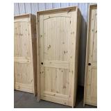 32' x 80' RH Knotty Pine Arch Top Door