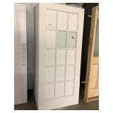 36 x 80 15 lite pre-primed interior door slabs x2