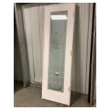 24 in. Pre-finished pantry door w/etched glass