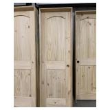 24' LH Interior Arch Top Pine Door