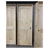 28' LH Interior Arch Top Pine Door