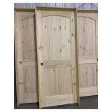 32' RH Interior Arch Top Pine Door