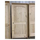 36' RH Interior Arch Top Pine Door