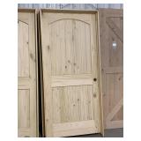36' LH Interior Arch Top Pine Door