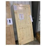 36' 6 Knotty Pine V Groove Door Slab
