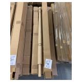 44in oak unfinished baluster x13