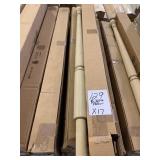 44in poplar unfinished baluster x17
