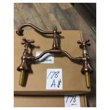 Bridge Lavatory Faucet w/Cross Handles