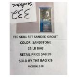 25lb Tec Skill Set Sanded Grout x9