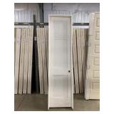 24in x 96in solid core, LH, 2 panel door