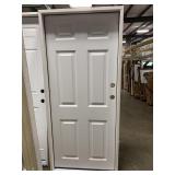 32in x 74in LH Steel Ext 6 Panel Door