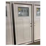 36' LH Zinc Leaded Craftsman Ext Door