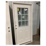 36' RH 9 Lite Fiberglass Door