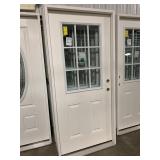 36' LH 9 Lite Fiberglass Door