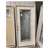 36in x 80in RH fiberglass full view door