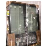 Andersen black window with transom