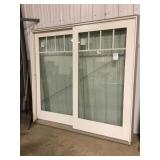 White Gliding door