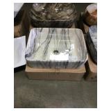 Rectangular vessel sink