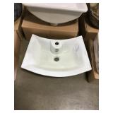 Porcelain vessel sink