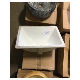 Undermount porcelain sink