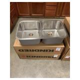 9' Kindred Double Bowl SS Kitchen Sink