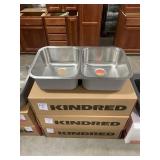 8' Kindred Double Bowl SS Kitchen Sink