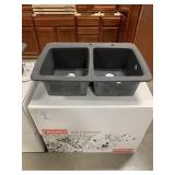 9' Franke Double Bowl Composite Sink