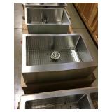 30in farmhouse apron single bowl sink