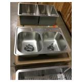 33in undermount double bowl sink