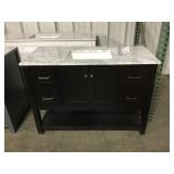 48' Ebony Vanity w/ Sink Top