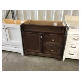 36' Brown Single Bowl Vanity NO TOP