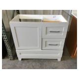 36' Gray Single Bowl Vanity with NO TOP