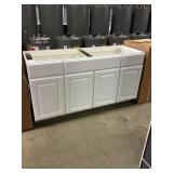 60in x 21in Double vanity base no top