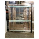 6- Lite French knotty Adler door.