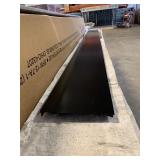 Black square metal column x2