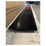 Black square metal column x3