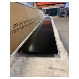 Black square metal column x2