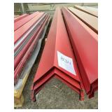 Bundle of red steel outside corners