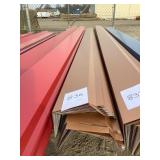 Bundle of copper colored steel outside corners