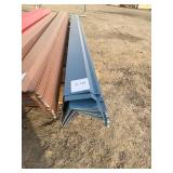 Bundle of blue colored steel outside corners
