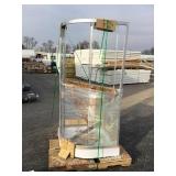 DAMAGED corner shower unit sells as is