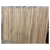 6' x 8' Cedar Panel Fence x's 28