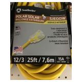 25ft Polar Solar Outdoor Extension Cord x4