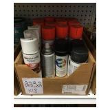 Cans of Mixed Spray Paint x18