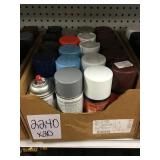 Cans of Mixed Spray Paint x20