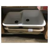 8' Double Bowl Composite Kitchen Sink
