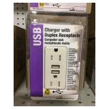 Combination Receptacle/USB charger x 4