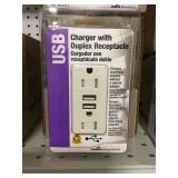 Combination Receptacle/USB charger x 4